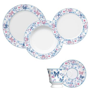 Imagem de Aparelho De Jantar 30 Peças Spring Party Azul Germer