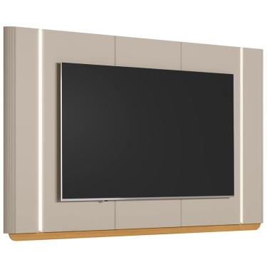 Imagem de Painel Para Tv 75 Pol Com Led 240cm Elysia L05 Tauari Off White Fosco - Lyam Decor