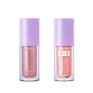 Imagem de Kit Bauny Iluminador Liquido Sunny + Blush Líquido Magic