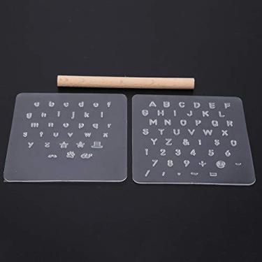 Imagem de Ferramenta de Impressão de Cartas Couro, 79 Símbolos Especiais Alfanuméricos Conjunto Gráficos para Carimbo Couro e Papel, Conjunto Escultura Em DIY Artesanato Com 26 Letras e 10 Números