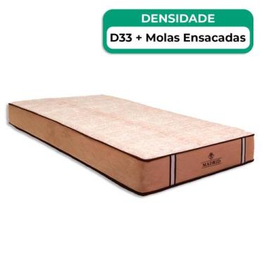 Imagem de Colchão Madrid Molas Ensacadas V-Tech - V-Store, Colchão Madrid 88x188