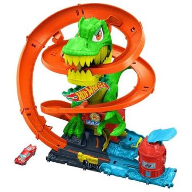 Imagem de Hot Wheels Pista T-Rex Quartel De Bombeiros JBM73 - Mattel