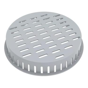 Imagem de Grade Retentora Redonda 100mm em PVC – Linha Elleve Ralo Linear
