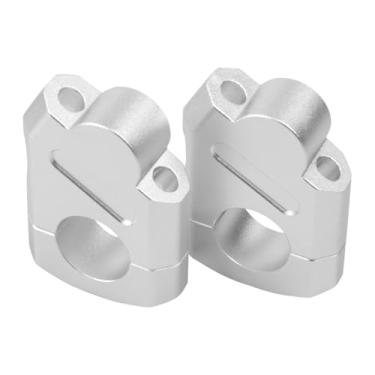 Imagem de Feiteplus 1 1/8" Universal Guidão Risers Motocicleta Grampos 28Mm Para Motos Pit Dirt Bikes Cromado Altura Do Riser 38Mm (1,5"), 18Mm (0,71") Trás Ou Frente