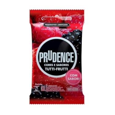 Imagem de Preservativo Prudence Cores e Sabores Tutti-Frutti 3 unidades