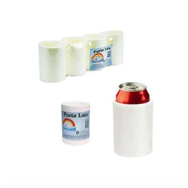 Imagem de Porta Lata De Isopor Com 4 Unidades 11X8,5Cm De Ø - Isoterm