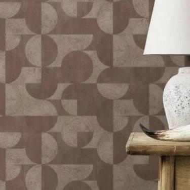 Imagem de Papel Parede Geométrico Cinza 10m X 0.53m - Rasch