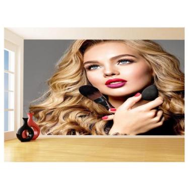 Imagem de Papel De Parede Salão De Beleza Maquiagem Make 3,5M Slb78 - Você Decor