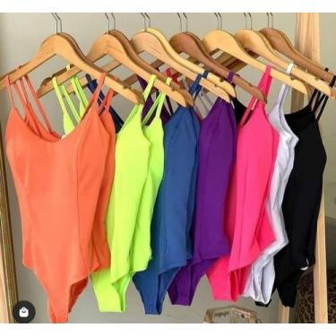 Imagem de body feminino alça fina com bojo primavera verão - Moda filo, Rosa, G