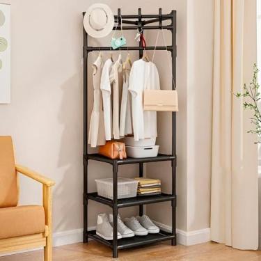 Imagem de Estante Cabideiro Canto Vertical Organizador Sapatos Roupas - Innovare