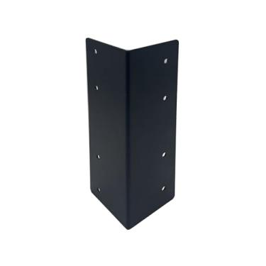 Imagem de Hi Flame- Suportes de canto para canteiros elevados Hi-Flame Garden com parafusos para móveis, floreiras e vasos de vegetais, cor urucum (9" preto, conjunto de 4)