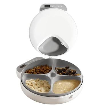 Imagem de Comedouro Automático Gato Cachorro Programável Ração Pet - Tatudeboa