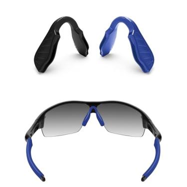 Imagem de ToughAsNails 2 peças de almofadas de nariz de substituição de ajuste padrão para óculos de sol Oakley Radar Path/RadarLock Path/Radar EV Path XS preto e azul profundo