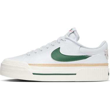 Imagem de Nike Tênis feminino Court Legacy Lift (DM7590-107, branco/vela/gergelim/abeto), Branco/Vela/Sésamo/Fir, 39