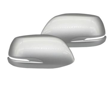 Imagem de 1 par de capas para espelho retrovisor lateral, compatível com CRV CR-V 2012 2013 2014 2015 2016(Silver LH RH)