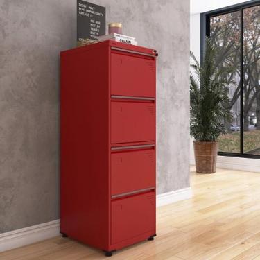 Imagem de Gaveteiro Arquivo de Aço 4 Gavetas Of04rptcm - Pandin Móveis