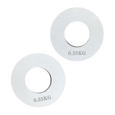 Imagem de simhoa 2x Placas de Peso, Placas de Barra, Pesos de Treino, Suprimentos de Ginástica, Profissionais Entusiastas, 0.25 Kg Branco