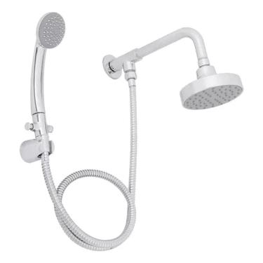 Imagem de Chuveiro Ducha Cromada Com Chuveirinho Alto Fluxo - Premier