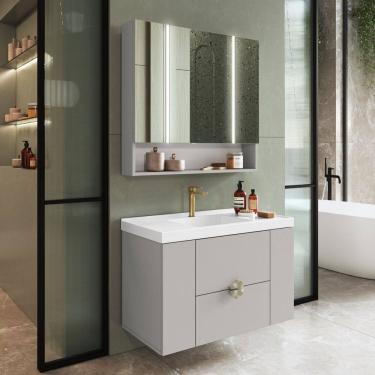 Imagem de Conjunto para Banheiro com Cuba e Espelheira Yescasa Arenas