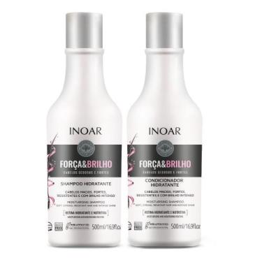 Imagem de Shampoo e Condicionador Inoar Força e Brilho 500ml Cada