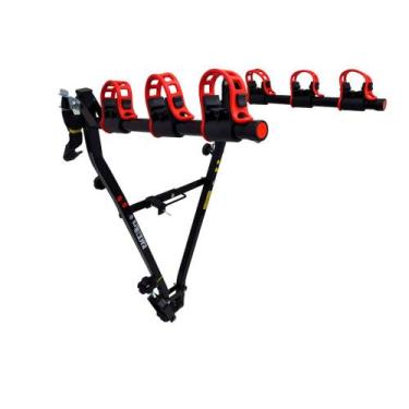 Imagem de 04- Suporte para bike Transbike ENGATE 3 bicicletas PRETO Sedan Hatch 