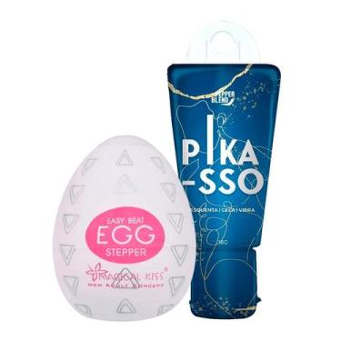 Imagem de Kit Egg Masturbador Estimulador Masculino Texturizado e Gel com Sensaç