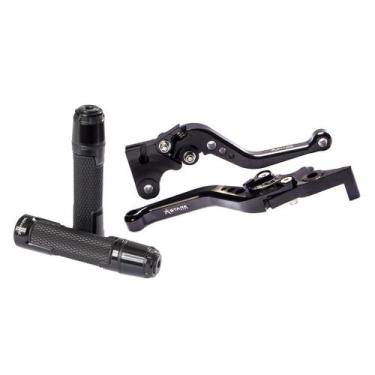 Imagem de Kit Manopla Pegasus Manete CB250F CG150 A DISCO - Stark Race, Preto