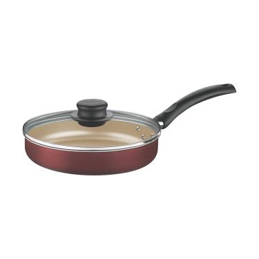 Imagem de Frigideira Reta Turim em Alumínio com Tampa de Vidro 22 cm 1,7 L Tramontina