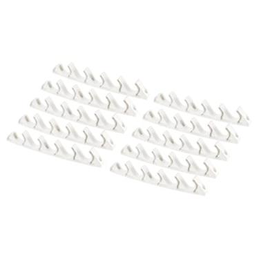 Imagem de PATIKIL Suporte de ajuste de espreguiçadeira, pacote com 10, 5 posições, gramado, jardim, várias posições, ajustador de suporte traseiro para sala de estar ao ar livre, pátio, branco