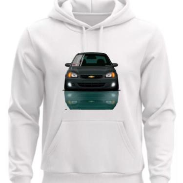 Imagem de Moletom Personalizado Com capuz e Bolso Corsa Rebaixado - Hs, Branco, 