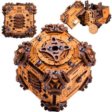 Imagem de WOODEN.CITY Tesseract's Secret - Wooden Puzzle Box for Adults - 3D Brain Teaser Puzzle Kit - Escape Room in a Box Challenge - Unique Gift for Men & Women - Made in EU - 3D Wooden Puzzles for Adults