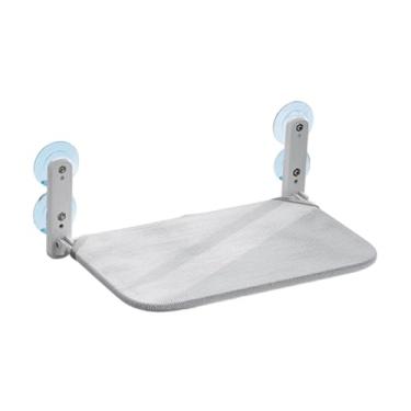 Imagem de WeiLaiKeQi Poleiro de janela para gatos, assento dobrável para janela, espreguiçadeira, suporte para peitoril, rede com ventosa para brincar, tomar, gatos, Cinza 45x29cm