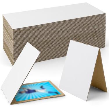 Imagem de Golden State Art Protetor De Cartas Colecionáveis, Pacote Com 50 Unidades, 3,5 X 4,5 Pol., Chapa Ondulada Para Transporte, Inserções Papelão, Pastas Esportivas Beisebol E Futebol Americano, Branco