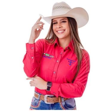 Imagem de Camisa Country Bordada Feminina TexasFarm Competição - Ref.CAP007 - Es