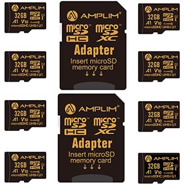 Imagem de Amplim 32GB Micro SD Card, 8 Pack MicroSD Memory Plus Adapter, MicroSDHC Class 10 UHS-I U1 V10 TF Extreme High Speed Nintendo-Switch, GoPro Hero, Raspberry Pi, Phone Galaxy, Camera Cam, Tablet, PC