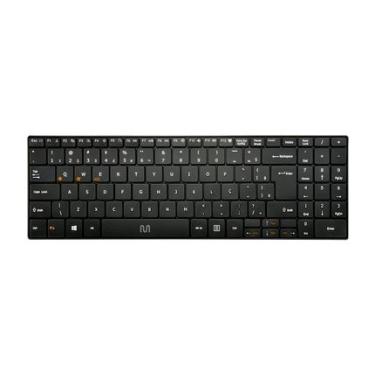 Imagem de Teclado Sem Fio Slim Conexão Bluetooth Multimídia Teclas Scissor Preto Multi (Multilaser) - TC220 TC220