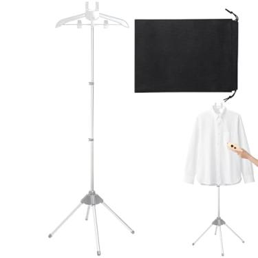 Imagem de Rrlihjgu Suporte De Vapor Para Roupas,Cabide Para Passar a Vapor | Suporte Portátil Para Roupas Com Altura Ajustável Para Casaco, Jaqueta, Camisa, Calça, Vestido, Roupa De Casamento E Uma Variedade De