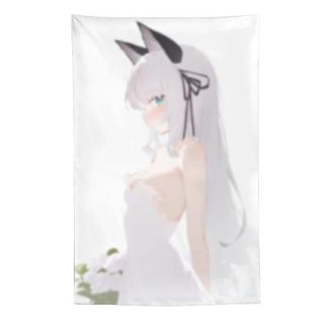 Imagem de LIEGBMEU Sexy Bikini Hot Anime Girl Tapeçaria 152.4 cm x 228.6 cm Interior Exterior Wall Quilt Art Decoração de Tapeçaria Caprichosa, AF385