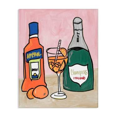 Imagem de Stupell Industries Aperol And Champagne Canvas Wall Art Design por NOLA JAMES, 20 x 16