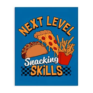 Imagem de Stupell Industries Design de arte de parede em tela Next Level Snacking Skills por Jedco Brands, Inc., 20 x 16