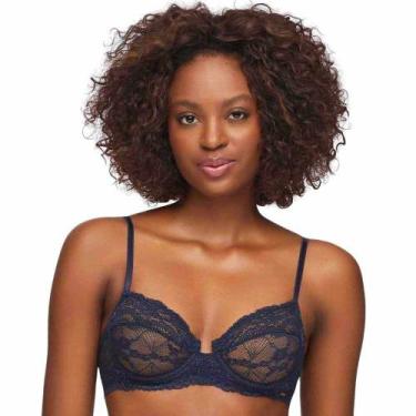 Imagem de Sutiã Rendado com Aro Valisere 38849 Coleção Cosmopop, Marinho, 44