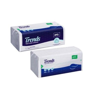 Imagem de Papel Toalha Interfolhada 2 dobras Trends- pct 250 folhas - IPEL