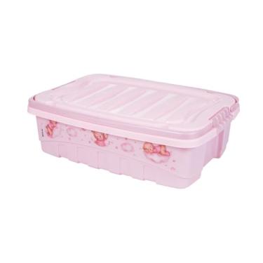 Imagem de Caixa Organizadora Grande Infantil Gran Box Com Alça E Trava 8,5 Litros Plasútil Bebê (Ursa rosa)