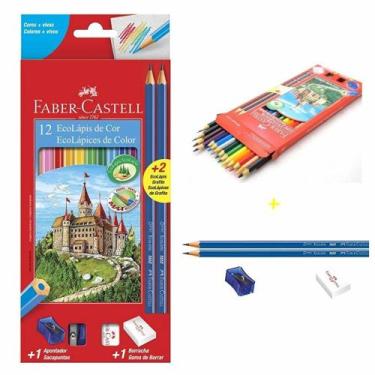 Imagem de 12 Lápis de Cor Ecolápis Faber Castell