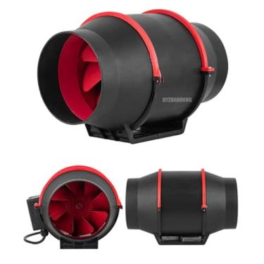 Imagem de 6 inches,Soprador de exaustão silencioso e de energia, ventilador de exaustão de alto fluxo de ar com controlador de velocidade variável, para ventilação doméstica, tendas de cultivo