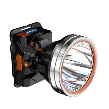 Imagem de Lâmpada de mineração de copo de luz grande especial ao ar livre, pode ser montado suporte de alta potência longa vida luz de pesca adequada para camping e caminhadas pesca noturna