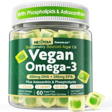 Imagem de Gomas Omega 3 Nextdia Vegan com fosfolipídios Astaxantina