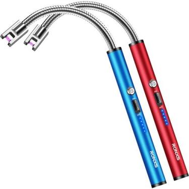 Imagem de Isqueiro elétrico RONXS Isqueiros de vela recarregáveis Arc Type C