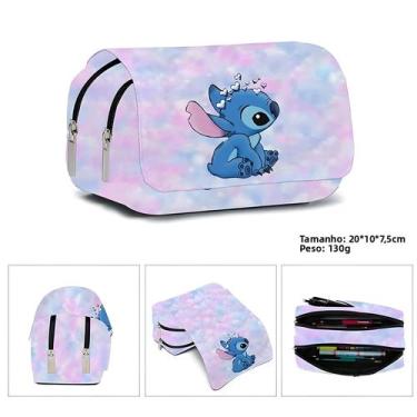 Imagem de Bolsa Escolar Estampada Com Mickey Minnie Disney, Estojo De Caneta Dob