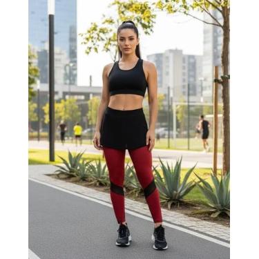 Imagem de Tapa Bumbum Saia Academia Moda Evangelico Fitness Cooper para Legging 